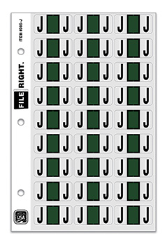 File right™ brand - alphabet labels